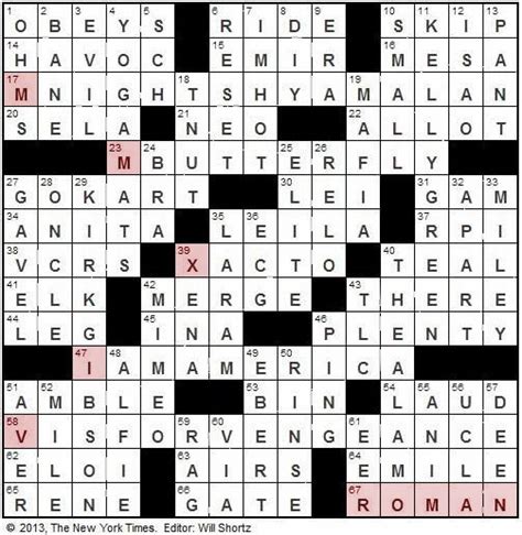 The Crossword Solver finds answers to classic crosswords and cryptic crossword puzzles. . Saw director crossword clue
